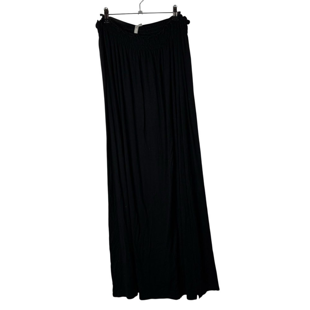 ASOS Black Smocked Waist Stretch Maxi‎ Skirt 14